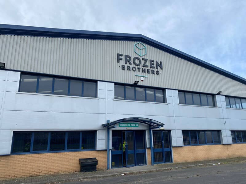 An image of the Frozen Brothers exterior building signage.